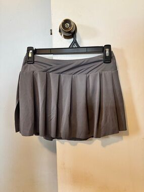 Gray Pleated Athletic Skort, Size S